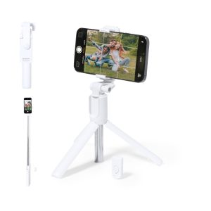2-in-1 selfie stick and tripod white