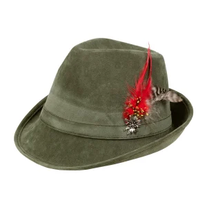 Oktoberfest Tyrolean Hat Suede Green