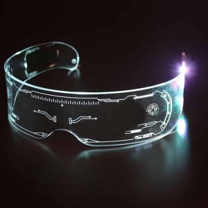 Freaky Glasses® | LED Partybrille | Transparent
