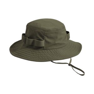 Chapeau safari en nylon Beechfield avec protection UPF50+ – Vert foncé – Taille S/M