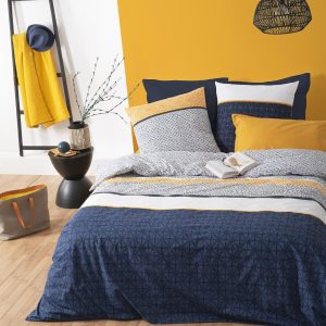 ETNIK housse de couette bleu 240×260