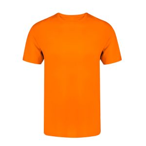 Unisex oranje T-shirt met ronde hals – 160 g/m²