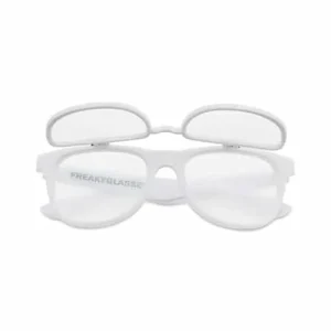 Flipstyle Space Glasses White | Clear with Effect