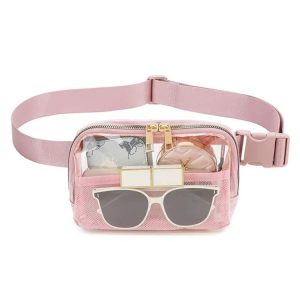 Transparent Pink Fanny Pack