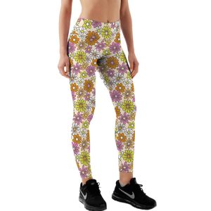 Yucka festival legging met bloemetjesprint