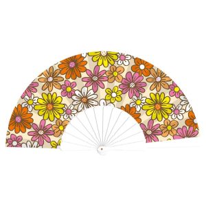 Festival Fächer Blumenmuster