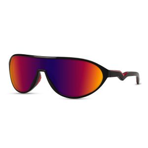 Lunettes de soleil sport classiques Noires – Avec verres rouges