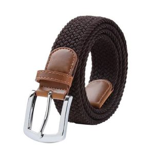Braided belt elastic brown – 110 cm