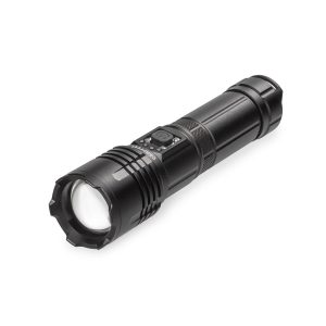 Campfest Wiederaufladbare LED-Taschenlampe mit SOS-Modus 5000 mAh – Schwarz