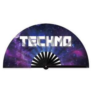XXL Großer Bambusfächer Techno