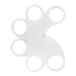 Support pour gobelets Hold Ub porte-bières 6 gobelets blanc