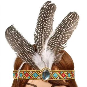 Kopfschmuck mit Federn – Indianerhaube