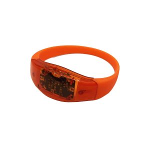 Soundaktiviertes LED-Armband orange