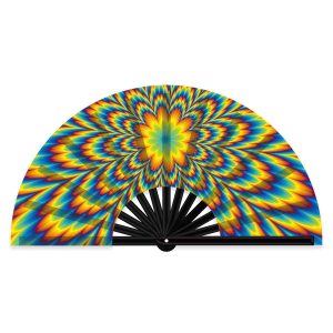 XXL Large Bamboo Fan Trippy