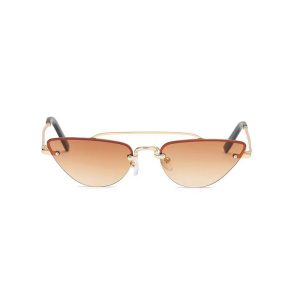 Festival-Sonnenbrille Cat Eye braun