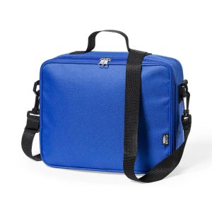 Cooler bag polyester/aluminum blue