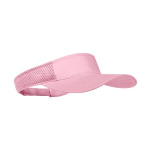 Verstelbare mesh zonneklep met klittenbandsluiting roze