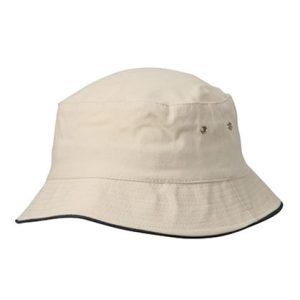 Fishing Hat Sand Color with Navy Blue