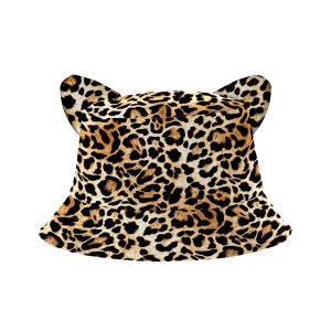 Yucka vissershoedje panter met oortjes – 58 cm