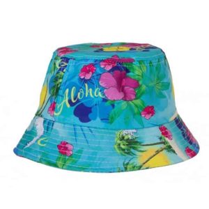 Fischerhut Hawaii 58 cm blau