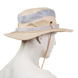 Safari-Hut mit Mesh Baumwolle Beige