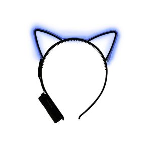 LED headband cat ears blue