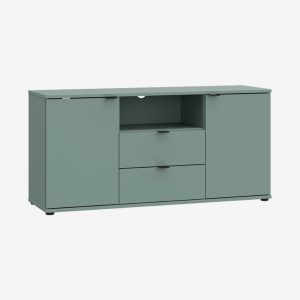 FERLY Meuble TV 2P2T 1 Niche ouverte