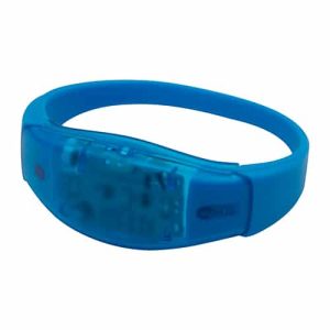 Bracelet LED activé par le son | bleu