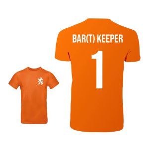 Unisex oranje T-shirt – Bar(t) keeper