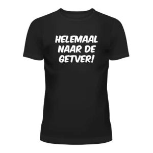 Party T-Shirt schwarz | Voll in die Fritten!