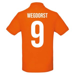 Unisex orange Poloshirt – Wegdorst