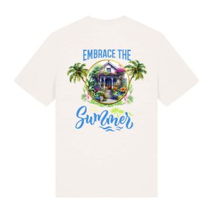 Ravelife T-shirt Embrace The Summer – Gebroken wit