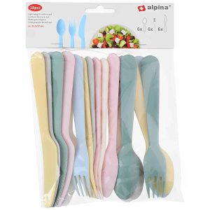 Camping Cutlery Set 18-Piece Multicolor