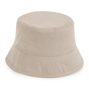 Chapeau de pêcheur Beechfield 60 cm coton organique beige