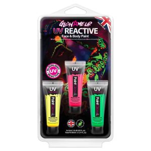 Paintglow | Neon UV face & body paint set