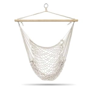 Canvas hanging chair beige