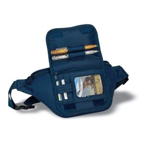 Gürteltasche mit Kartenhalter und Stifthalter blau