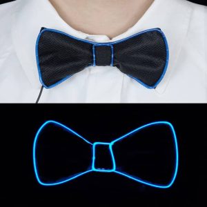 Noeud papillon LED bleu