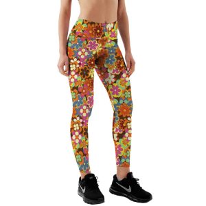 Yucka festival legging met retro bloemen