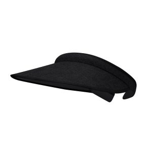 Black fabric-covered sun visor