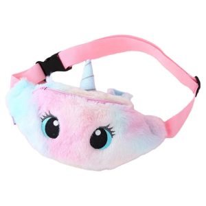 Unicorn Plush Waist Bag Pride Rainbow