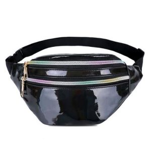 Bauchtasche | Schwarz Lack