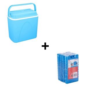 Cooler Box 24 Liter Blue + 4 Ice Packs