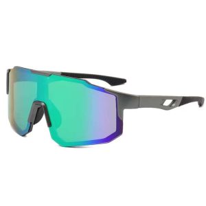 Sport-Sonnenbrille schwarz/grün