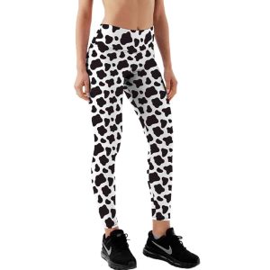 Yucka legging de festival avec imprimé vache