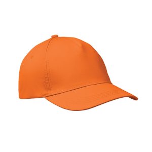 Baseball cap – Verstelbaar met klittenbandsluiting – Katoen oranje