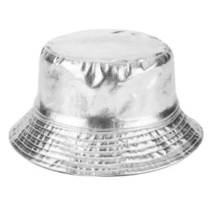 Chapeau bob réversible argent brillant