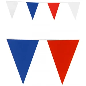 Wimpelkette 10 Meter | rot-weiß-blau