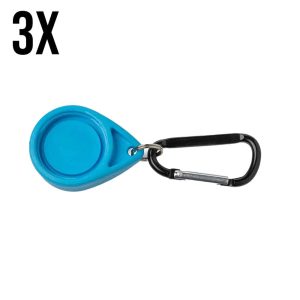 Harter Partyverschluss mit Haken – Himmelblau – 3 Stück