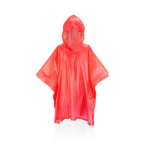 Kinderregenponcho rood